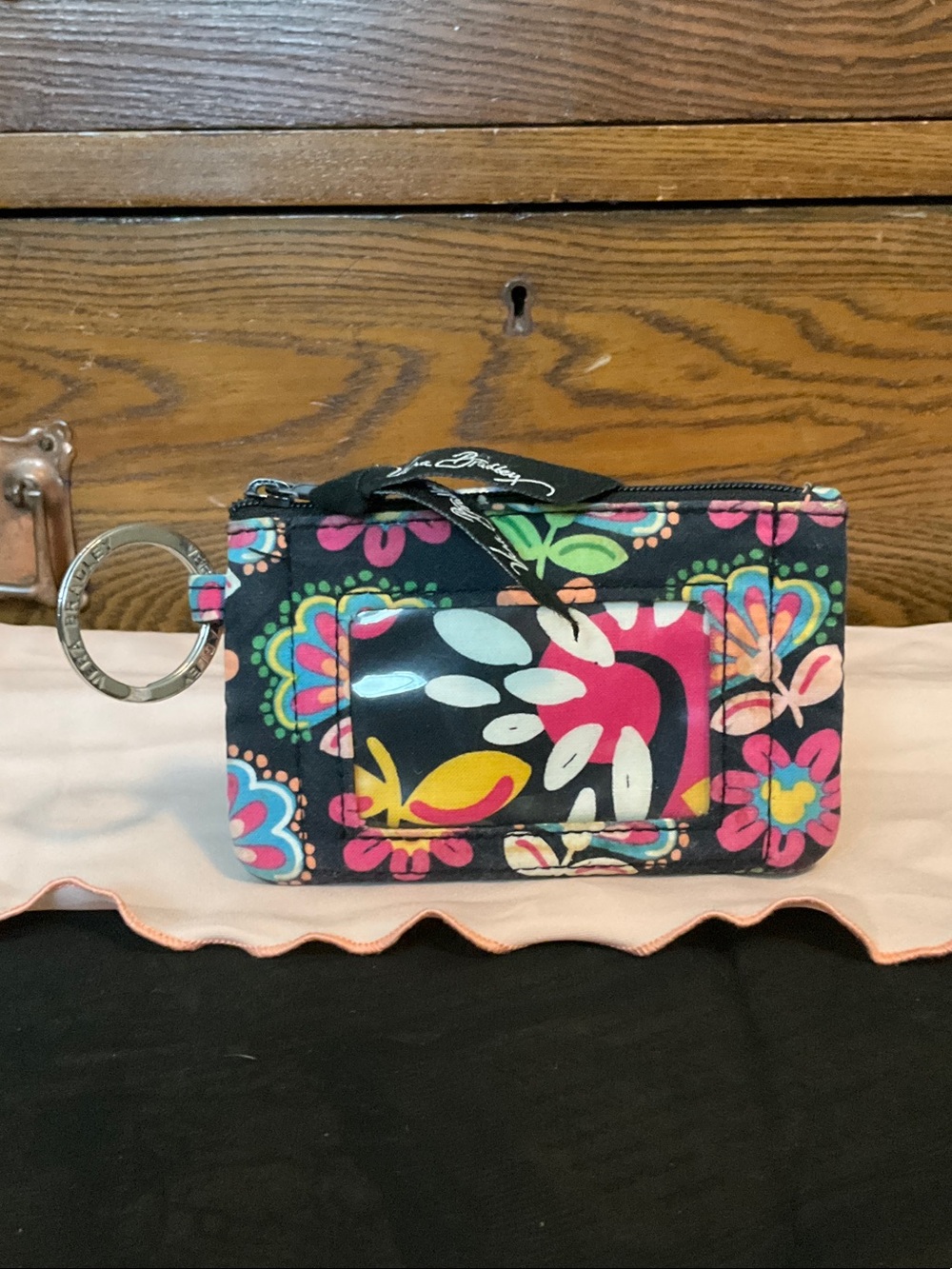 Vera Bradley Zip ID Case in Retired Disney Parks Pattern “Midnight with Mickey”